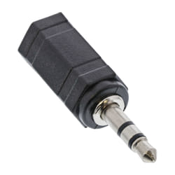 InLine 99309 changeur de genre de câble 2.5mm jack female 3,5mm Noir