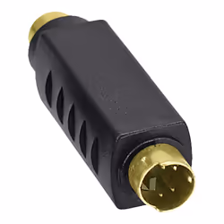 InLine 99401A changeur de genre de câble Mini-DIN (4-pin) RCA Noir