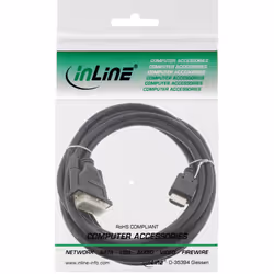 InLine 4043718064595 câble vidéo et adaptateur 3 m DVI HDMI Noir