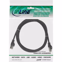 InLine 4043718065530 câble de réseau Noir 2 m Cat5e F/UTP (FTP)