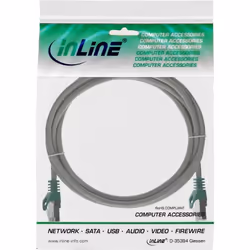 InLine 4043718065790 câble de réseau Gris 1 m Cat5e F/UTP (FTP)