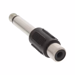 InLine 99322, 6.3mm jack male, RCA F, Noir, Argent
