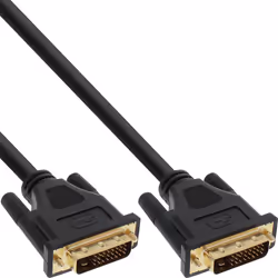 InLine 17775P, 5 m, DVI-D, DVI-D, Mâle, Mâle, Noir