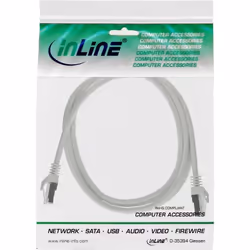 InLine 4043718072484 câble de réseau Blanc 0,3 m Cat5e SF/UTP (S-FTP)