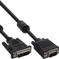 InLine 17782A câble vidéo et adaptateur 3 m DVI-A VGA (D-Sub) Noir