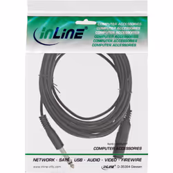 InLine 99935A câble audio 5 m 6,35 mm Noir