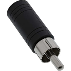 InLine 99325 changeur de genre de câble 3.5mm jack female RCA Noir