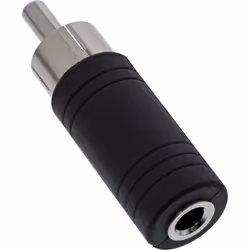 InLine 99325 changeur de genre de câble 3.5mm jack female RCA Noir
