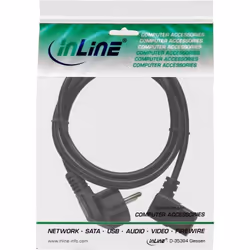 InLine 4043718077700 câble électrique Noir 3 m CEE7/7 Coupleur C13