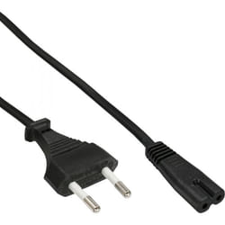 InLine 4043718079476 câble électrique Noir 1,5 m Coupleur C7 CEE7/16