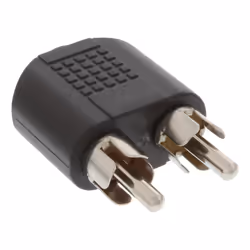 InLine 99343, 3.5mm jack female, 2x RCA, Noir