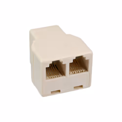 InLine 69999B, RJ12 female, 2 x RJ12, Blanc