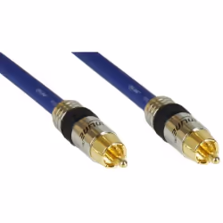InLine 89450P, RCA, Mâle, RCA, Mâle, 0,5 m, Bleu