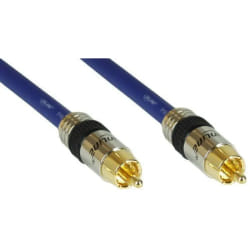 InLine 89450P câble audio 0,5 m RCA Bleu
