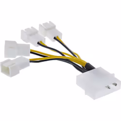 InLine 33341A, 0,05 m, 3 broches, Molex (4-pin), Multicolore