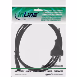 InLine 4043718083985 câble électrique Noir 3 m CEE7/16 Coupleur C7