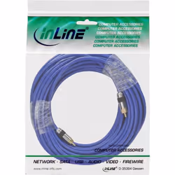InLine 4043718084326 câble audio 20 m RCA Bleu