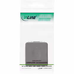 InLine 27500 changeur de genre de câble eSATA female SATA Noir