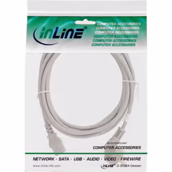 InLine 4043718085033 câble électrique Gris 1,5 m Prise d'alimentation type F IEC C13