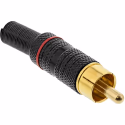 InLine 99110Q, RCA, Noir, Or, Rouge, Or, Sac en polyéthylène