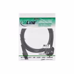 InLine 4043718088461 câble électrique Noir 10 m CEE7/7 Coupleur C5