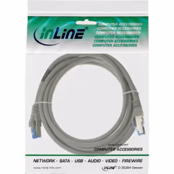 InLine 4043718088621 câble de réseau Gris 1 m Cat6a S/FTP (S-STP)
