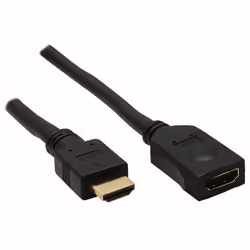 InLine HDMI M-F 3m, 3 m, HDMI Type A (Standard), HDMI Type A (Standard), Noir