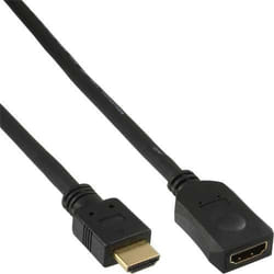 InLine HDMI-HDMI M-F 7.5m câble HDMI 7,5 m HDMI Type A (Standard) Noir