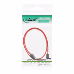 InLine 27707V câble SATA 0,7 m Rouge
