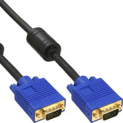 InLine 17715S câble VGA 1,5 m VGA (D-Sub) Noir