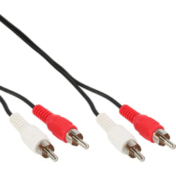 InLine 89931L câble audio 20 m 2 x RCA Noir