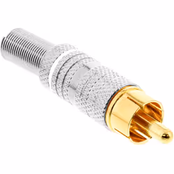 InLine 99110N, RCA, Or, Argent, Blanc, Or, Sac en polyéthylène
