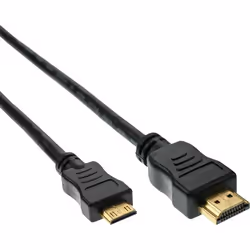InLine 4043718097333, 1,5 m, HDMI Type A (Standard), HDMI Type C (Mini), Noir