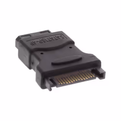 InLine 29677, 5.25" male, 15pin SATA, Noir