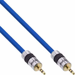 InLine 99954P, 3,5mm, Mâle, 3,5mm, Mâle, 0,5 m, Bleu