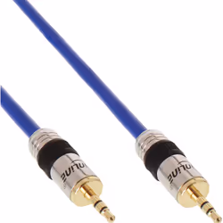 InLine 99950P, 3,5mm, Mâle, 3,5mm, Mâle, 10 m, Bleu