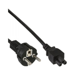 InLine 4043718099153 câble électrique Noir 3 m CEE7/7 Coupleur C5