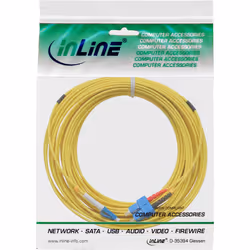 InLine 88656G câble de fibre optique 25 m 2x LC 2x SC OS2 Jaune