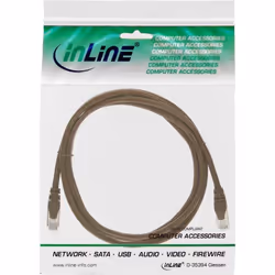 InLine 4043718100156 câble de réseau Marron 0,3 m Cat5e SF/UTP (S-FTP)