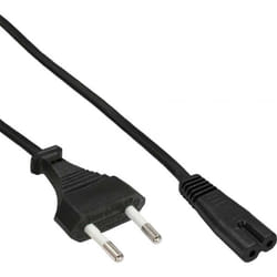 InLine 4043718101160 câble électrique Noir 2 m CEE7/16 Coupleur C7