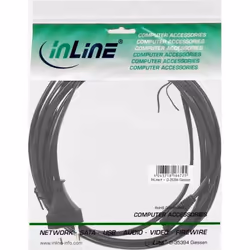 InLine 4043718101184 câble électrique Noir 5 m CEE7/16 Coupleur C7