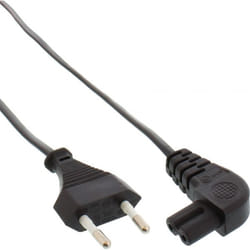 InLine 4043718101191 câble électrique Noir 2 m CEE7/16 Coupleur C7