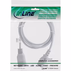 InLine 4043718101696 câble électrique Gris 1,8 m Coupleur C13 Coupleur C14