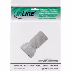 InLine 69912A connecteur de fils F Argent