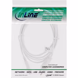 InLine 4043718107070 câble électrique Blanc 1,5 m CEE7/16 Coupleur C7