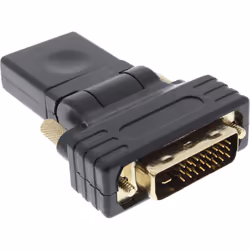 InLine 17660W, HDMI, DVI-D, Noir