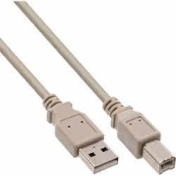 InLine 34518L, 1,8 m, USB A, USB B, Mâle/Mâle, 480 Mbit/s, Beige