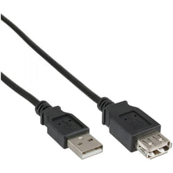 InLine 4043718111077 câble USB 5 m USB 2.0 USB A Noir