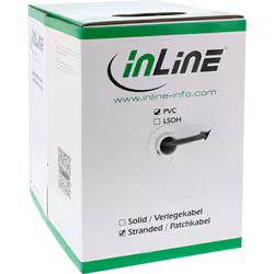 InLine 72099S câble de réseau Noir 100 m Cat5e SF/UTP (S-FTP)