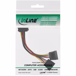 InLine 29683 câble SATA 0,15 m Multicolore